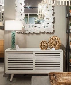 Made Goods Adali Cabinet Pristine Faux Raffia