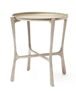Made Goods Addison Large Side Table Aged Silver