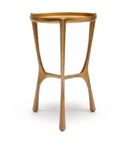 Made Goods New Arrivals Addison Small Side Table Aged Brass
