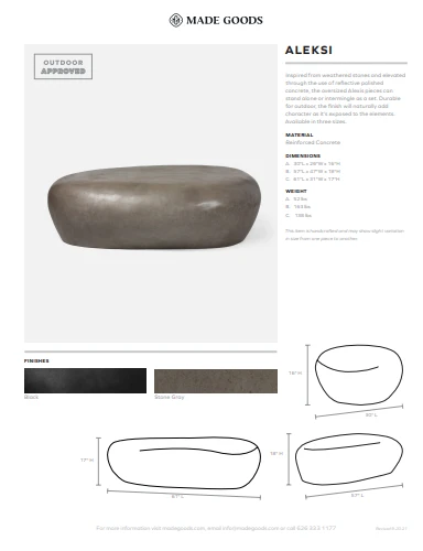 Made Goods New Arrivals Aleksi Coffee Table Large Gray 8 Made Goods New Arrivals Aleksi Coffee Table Large Gray