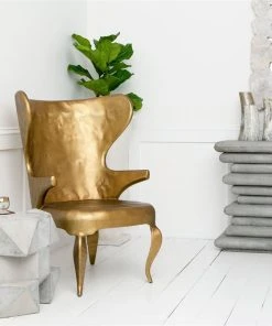 Made Goods Alfred Lounge Chair Hammered Gold Iron 11 Made Goods Alfred Lounge Chair Hammered Gold Iron