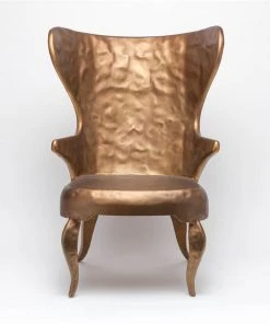 Made Goods Alfred Lounge Chair Hammered Gold Iron 12 Made Goods Alfred Lounge Chair Hammered Gold Iron