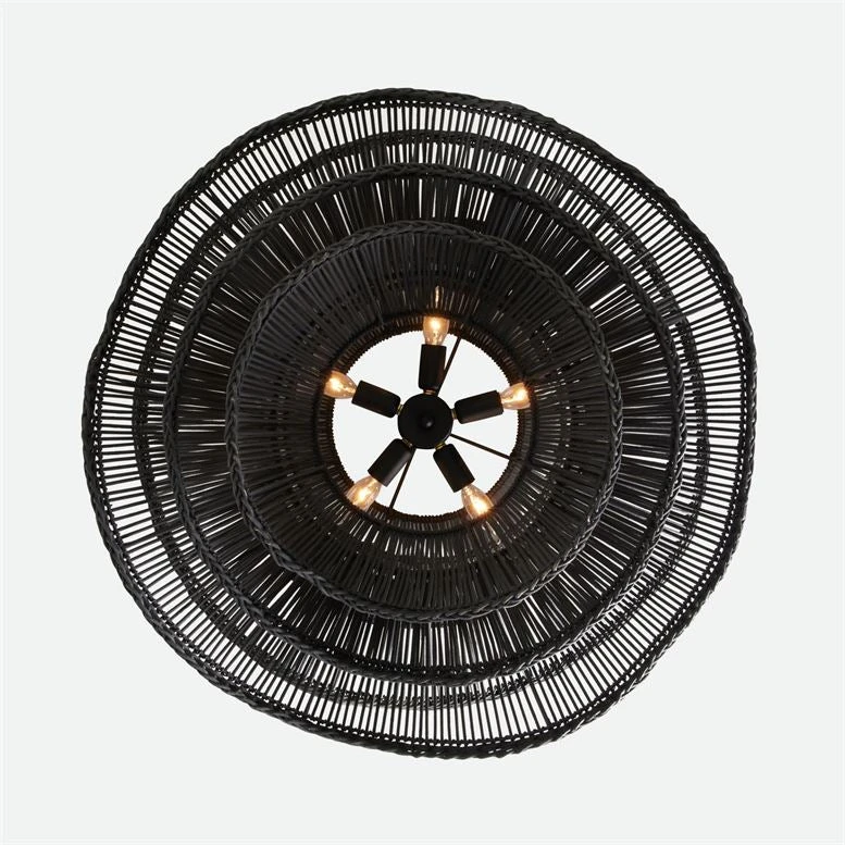 Made Goods Alondra Chandelier Dark Charcoal Rattan New Arrivals 8 Made Goods Alondra Chandelier Dark Charcoal Rattan New Arrivals