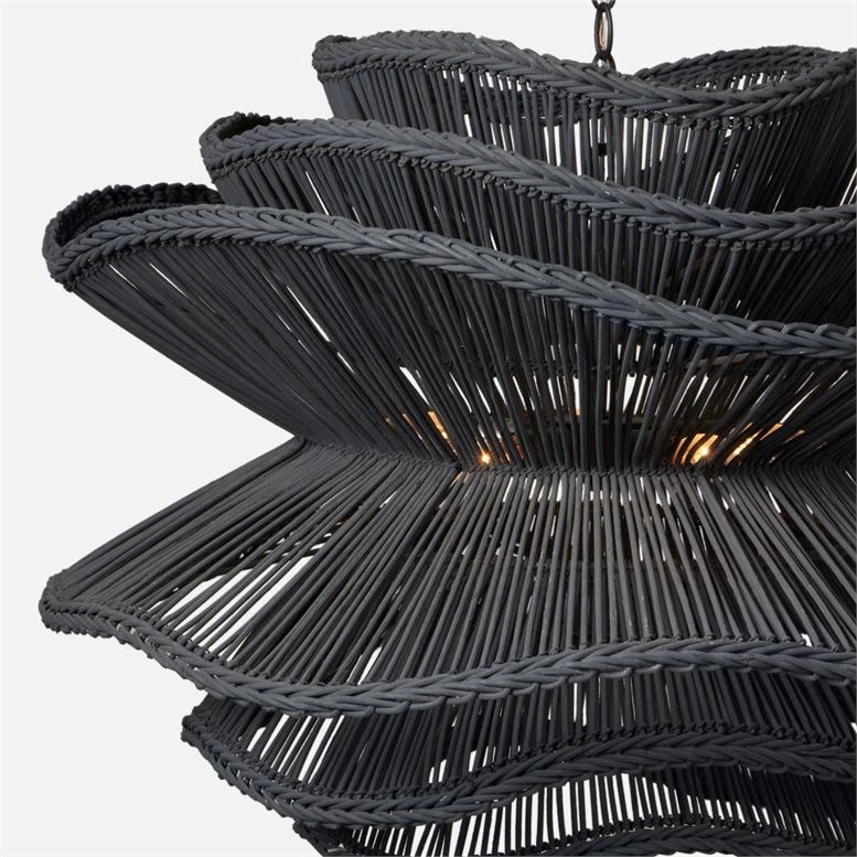 Made Goods Alondra Chandelier Dark Charcoal Rattan New Arrivals 7 Made Goods Alondra Chandelier Dark Charcoal Rattan New Arrivals