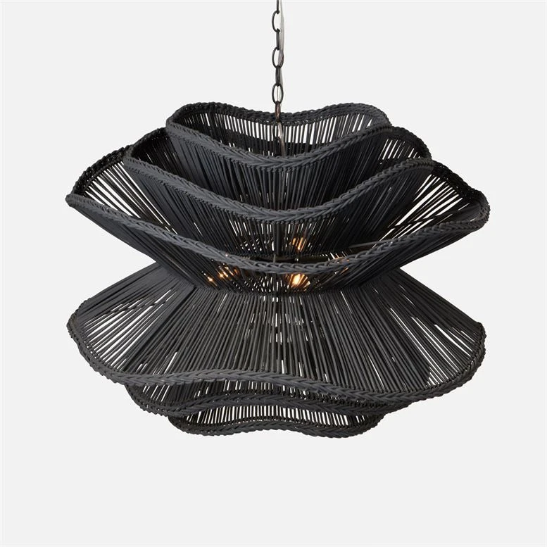 Made Goods Alondra Chandelier Dark Charcoal Rattan New Arrivals 6 Made Goods Alondra Chandelier Dark Charcoal Rattan New Arrivals