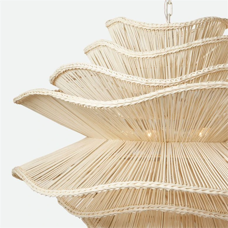 Made Goods Alondra Chandelier White Rattan New Arrivals 8 Made Goods Alondra Chandelier White Rattan New Arrivals