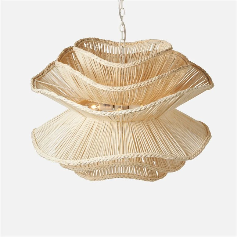 Made Goods Alondra Chandelier White Rattan New Arrivals 7 Made Goods Alondra Chandelier White Rattan New Arrivals