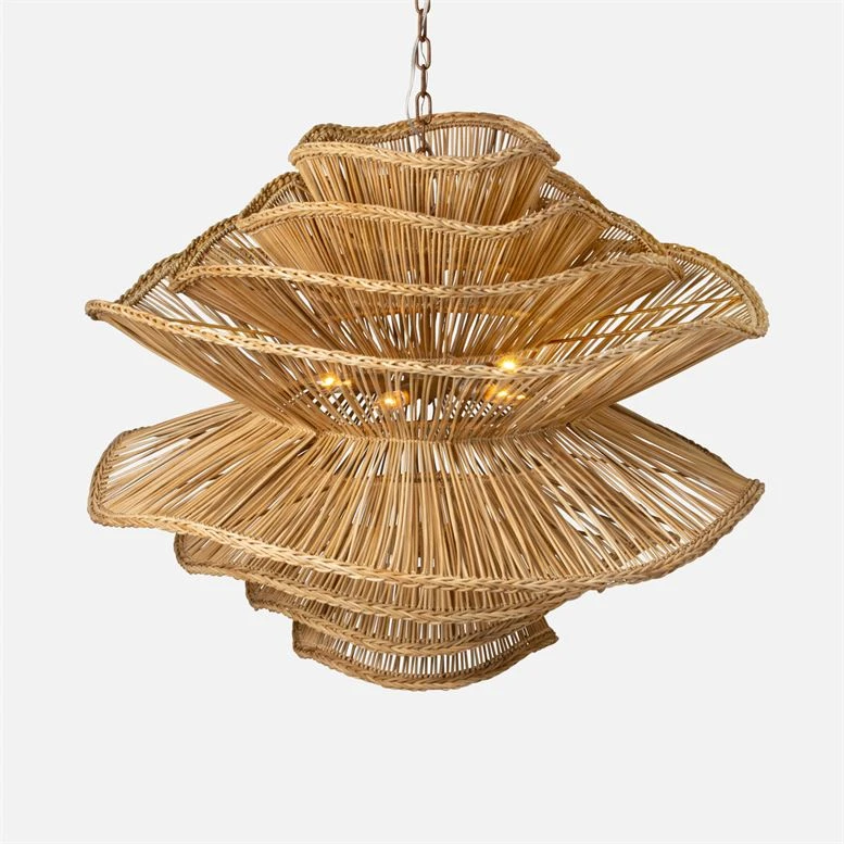Made Goods Alondra Chandelier Large Natural Rattan New Arrivals 3 Made Goods Alondra Chandelier Large Natural Rattan New Arrivals