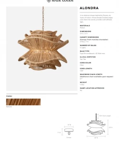Made Goods Alondra Chandelier Natural Rattan New Arrivals 15 Made Goods Alondra Chandelier Natural Rattan New Arrivals