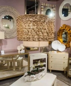 Made Goods Nina Drum Knotted Seagrass