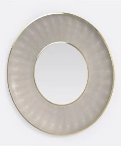 Made Goods Armond Mirror Sand And Brass New Arrivals