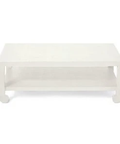 Made Goods Askel Coffee Table Pristine Faux Raffia