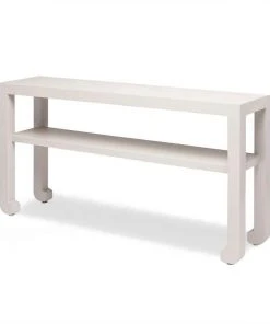 Made Goods Askel 60" Console French Gray Faux Raffia New Arrivals