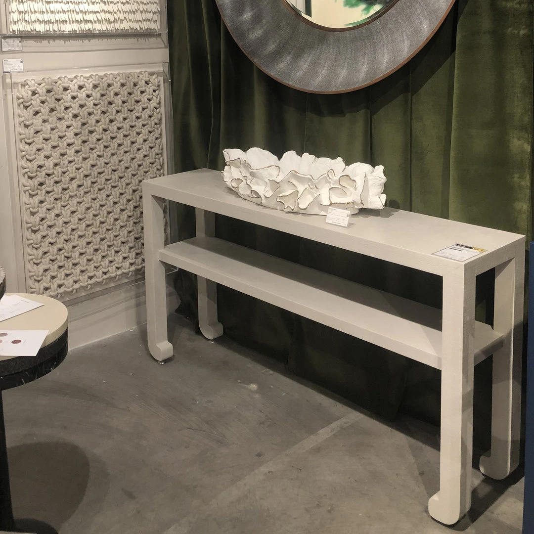 Made Goods Askel 60" Console French Gray Faux Raffia New Arrivals 4 Made Goods Askel 60" Console French Gray Faux Raffia New Arrivals