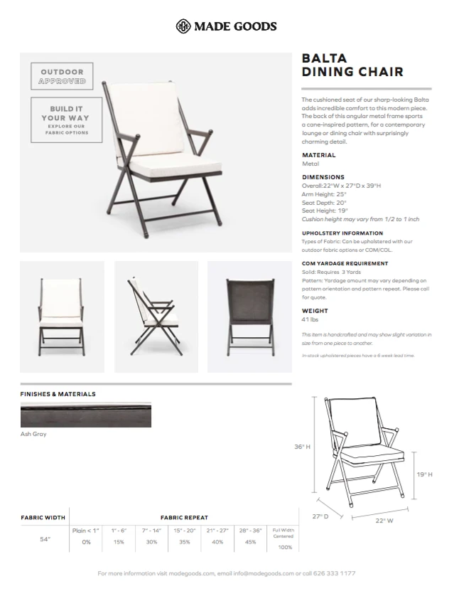 Made Goods New Arrivals Balta Dining Chair 7 Made Goods New Arrivals Balta Dining Chair