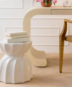 Made Goods Bea Stool Glossy White