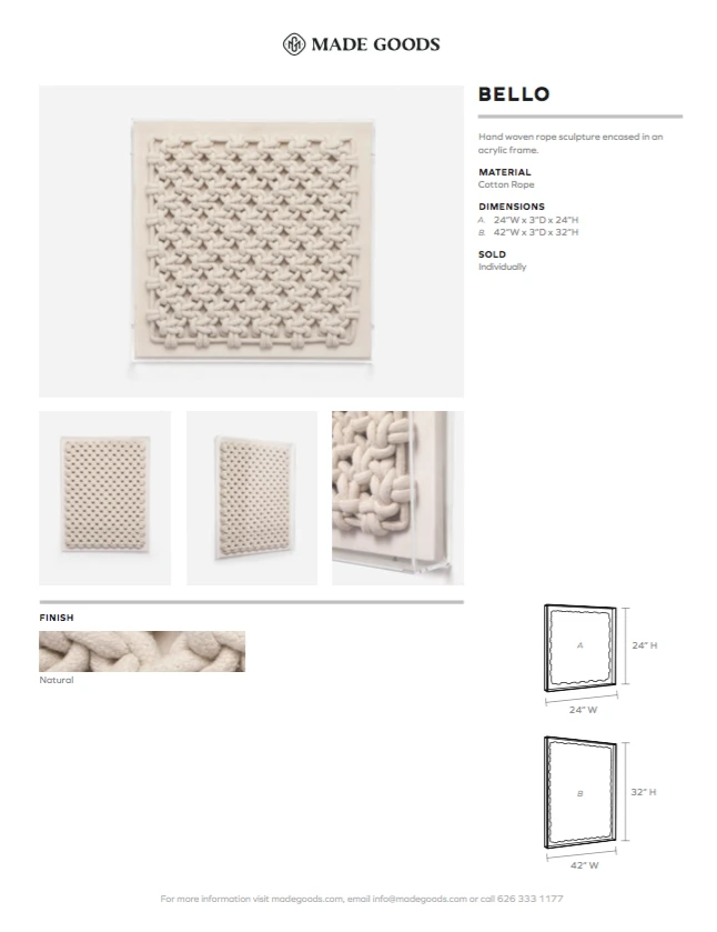 Made Goods Bello Wall Art Large Made Goods Bello Wall Art Large