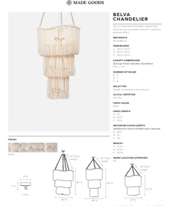 Made Goods New Arrivals Belva Chandelier Wide