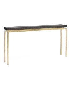 Made Goods New Arrivals Benjamin Narrow Console Table Gold