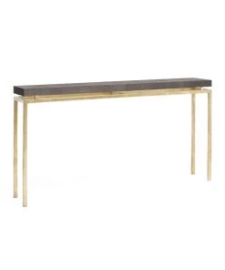 Made Goods New Arrivals Benjamin Narrow Console Table Gold