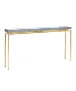 Made Goods New Arrivals Benjamin Narrow Console Table Gold