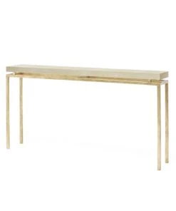 Made Goods New Arrivals Benjamin Narrow Console Table Gold