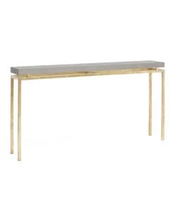 Made Goods New Arrivals Benjamin Narrow Console Table Gold