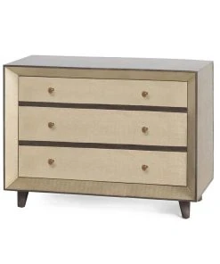 Made Goods Blaine Dresser Champagne Faux Canvas