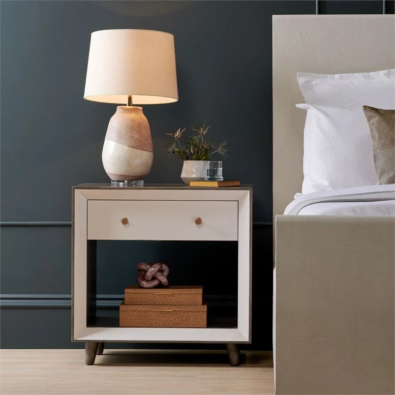 Made Goods Blaine Double Nightstand Pristine Faux Canvas New Arrivals 4 Made Goods Blaine Double Nightstand Pristine Faux Canvas New Arrivals