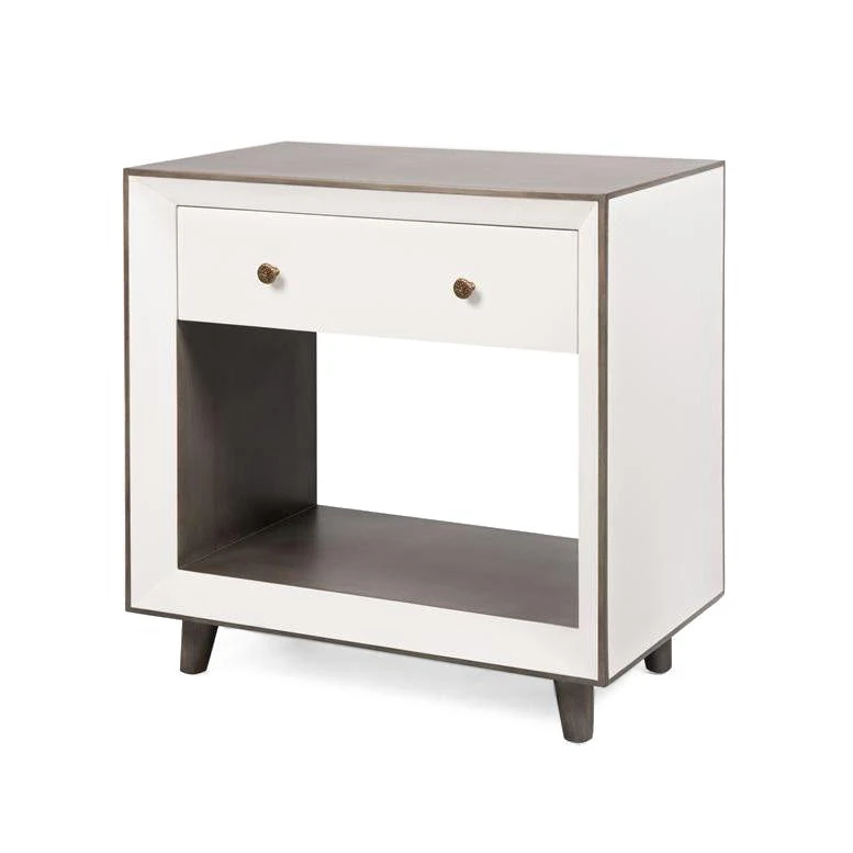 Made Goods Blaine Double Nightstand Pristine Faux Canvas New Arrivals 3 Made Goods Blaine Double Nightstand Pristine Faux Canvas New Arrivals