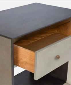 Made Goods New Arrivals Blaine Single Nightstand Champagne Faux Canvas 10 Made Goods New Arrivals Blaine Single Nightstand Champagne Faux Canvas