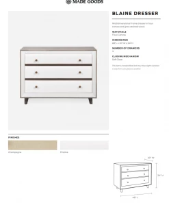 Made Goods Blaine Dresser Pristine Faux Canvas New Arrivals 11 Made Goods Blaine Dresser Pristine Faux Canvas New Arrivals