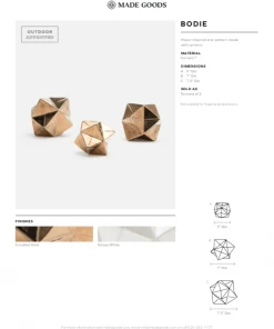 Made Goods Bodie Object Set Crackled Gold New Arrivals