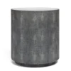 Made Goods Cara Side Table Cool Grey Faux Shagreen New Arrivals 1 Made Goods Cara Side Table Cool Grey Faux Shagreen New Arrivals