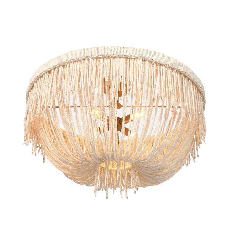 Made Goods New Arrivals Carmen Semi Flush Mount Natural Coco Beads 5 Made Goods New Arrivals Carmen Semi Flush Mount Natural Coco Beads