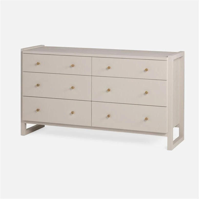 Made Goods Carrigan 60" Dresser French Gray Vintage Faux Shagreen 4 Made Goods Carrigan 60" Dresser French Gray Vintage Faux Shagreen