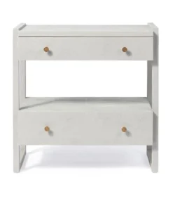 Made Goods New Arrivals Carrigan Double Nightstand French Gray Vintage Faux Shagreen 4 Made Goods New Arrivals Carrigan Double Nightstand French Gray Vintage Faux Shagreen