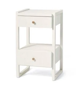 Made Goods Carrigan Single Nightstand Pristine Vintage Faux Shagreen New Arrivals