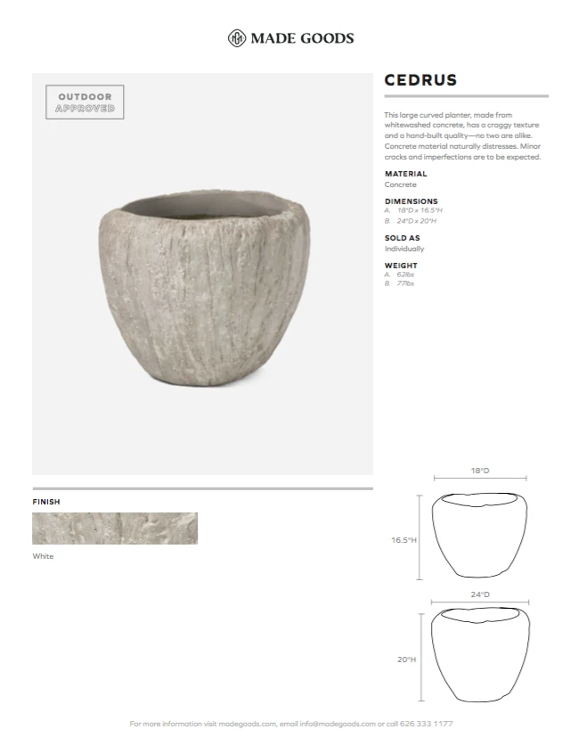 Made Goods New Arrivals Cedrus Planter Small 5 Made Goods New Arrivals Cedrus Planter Small