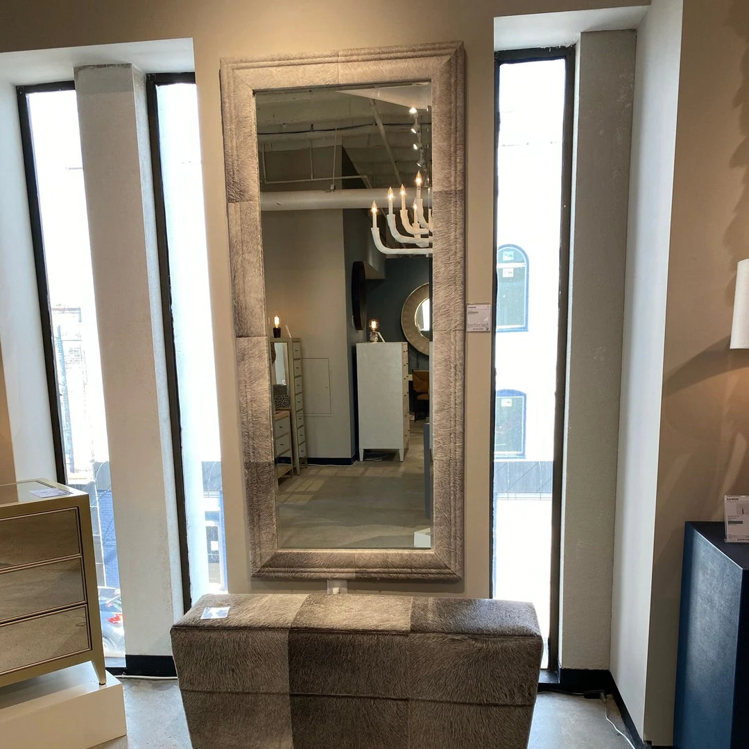 Made Goods Charles Floor Mirror Gray Hair On Hide New Arrivals 4 Made Goods Charles Floor Mirror Gray Hair On Hide New Arrivals