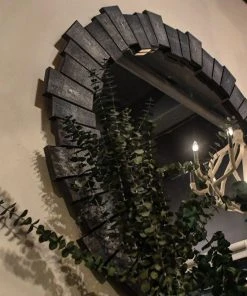 Made Goods Claude Mirror Cool Gray Faux Shagreen New Arrivals