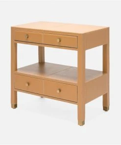 Made Goods Conner Double Nightstand Dark Tan New Arrivals