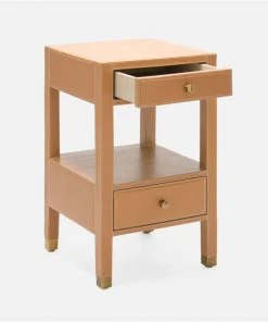 Made Goods Conner Single Nightstand Dark Tan New Arrivals