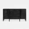 Made Goods Conrad Deep Drawer Buffet Black Faux Raffia New Arrivals