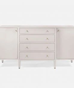 Made Goods Conrad Deep Drawer Buffet French Gray Faux Raffia New Arrivals