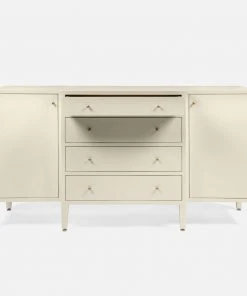 Made Goods New Arrivals Conrad Deep Drawer Buffet Off White Raffia