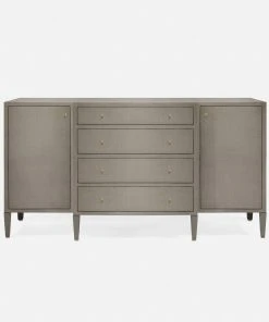 Made Goods Conrad Deep Drawer Buffet Seal Faux Raffia New Arrivals