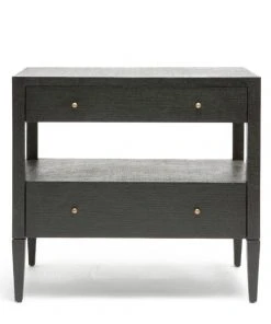 Made Goods Conrad Low Double Nightstand Black Faux Raffia New Arrivals 8 Made Goods Conrad Low Double Nightstand Black Faux Raffia New Arrivals