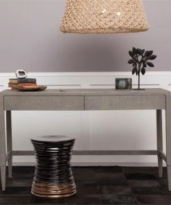 Made Goods Conrad Desk Seal Faux Raffia New Arrivals