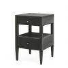 Made Goods New Arrivals Conrad Low Single Nightstand Black Faux Raffia 1 Made Goods New Arrivals Conrad Low Single Nightstand Black Faux Raffia